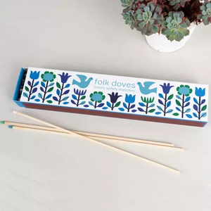 Allumettes de sécurité pour cheminée personnalisable blanc rouge <span class=keywords><strong>bleu</strong></span> allumettes papier en bois carton matériel Long bâton noir impression - Product Image 2