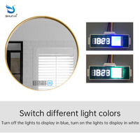 Interrupteur tactile inductif DC12V 5A 60W pour lumières Led avec affichage du temps et de la température capteur tactile gradateur en continu