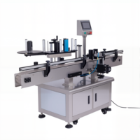 Machine d'étiquetage verticale durable pour bouteilles rondes avec moteur pas à pas pour une pose précise d'étiquettes autocollantes sur les cylindres