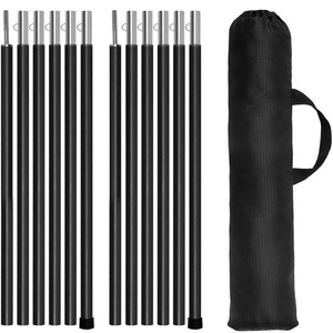 Aluminum Alloy <b>Tent</b> Pole 1.6x240cm For Camping <b>Canopy</b> Support With Carry Bag - Product Image 1