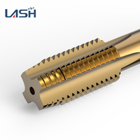 LANSHEN - Tige de taraudage droite en alliage d'aluminium 6542 plaqué titane, profondeur de travail 17mm-48mm, pour gaucher, dureté 60HRC, diamètre 3-30mm