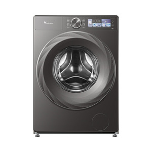 Lave-linge à chargement frontal 12 kg, contrôlé par application intelligente, en acier inoxydable, cuve unique, pompe électrique, drainage, autoportant, garantie 5 ans - Product Image 1