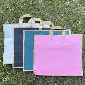 ถุงซิลค์สกรีนพิมพ์โลโก้ร้านขายของชำเหลียนโหยว ถุงพลาสติก PE แบบมีก้นตั้ง ขนาดเล็ก รีไซเคิลได้ ถุงช้อปปิ้งขอบซีลแบบหดตัวด้วยความร้อน พร้อมข้อความขอบคุณ - Product Image 1