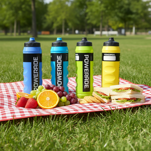 Botella Deportiva de Plástico Personalizada, Libre de BPA, con Sistema de Presión para Flujo de Agua, Ideal para <span class=keywords><strong>Powerade</strong></span> y Camping - Product Image 6