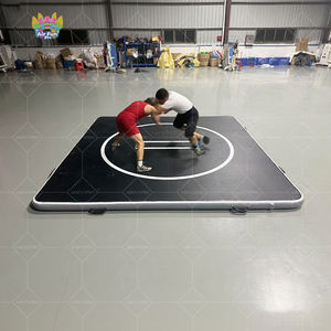 <span class=keywords><strong>Tapis</strong></span> <span class=keywords><strong>Gonflable</strong></span> de Lutte et de Gymnastique Premium 3 m x 3 m en PVC Antidérapant Piste d'Air pour Jiu Jitsu BJJ MMA Judo Salle de Sport à Domicile - Product Image 6