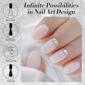 BORN RRETTY <span class=keywords><strong>Vernis</strong></span> à ongles <span class=keywords><strong>gel</strong></span> 10 ml, paillettes blanches laiteuses scintillantes, flocons de neige, rose abricot, paillettes, séquins, <span class=keywords><strong>gel</strong></span> UV LED, <span class=keywords><strong>vernis</strong></span> à ongles en <span class=keywords><strong>gel</strong></span> - Product Image 5