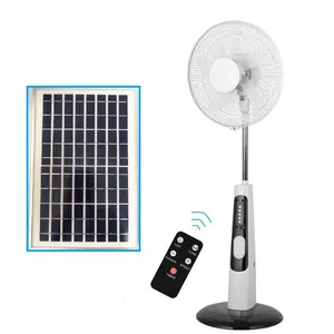 16 Inch Opladen Vloer Fan Grote Wind Solar Ac/Dc Multifunctionele Fan