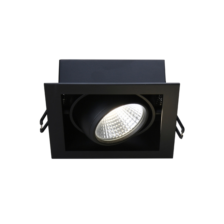 Одна головная панель 7 Вт, светодиодный COB квадратный Точечный светильник, потолочный светильник, внутреннее освещение, точечный светильник