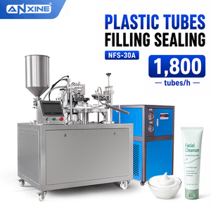 Machine de remplissage et de scellage de tubes semi-automatique pour gels plastiques laminés, nettoyant facial, gel d'<span class=keywords><strong>aloe</strong></span> <span class=keywords><strong>vera</strong></span>, gel capillaire - Product Image 1