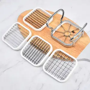 5- Pcs Blade Stainless Steel Vegetable Fruit Shredders 5 In 1 Potato Chips Cutter Strip Chopper