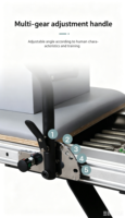Cama de Entrenamiento de Pilates de Aluminio Ajustable y Duradera para Uso Comercial, con Riel Completo, para Estudio de Yoga y Salud