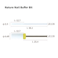 Prix usine Nail Buffer Bit Outils de vernis à ongles de haute qualité Bit de manucure Enlèvement de la peau morte Forets à ongles en céramique