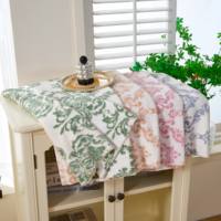 Tissu tricoté en molleton de flanelle 100 % polyester imprimé Burnout 230 g/m² pour l'automne et l'hiver, textile de maison antistatique et infroissable