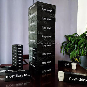 Torre in legno classico gioco di impilamento blocchi di legno giocattolo educativo per la costruzione di <span class=keywords><strong>domino</strong></span> da 5 a 14 anni in legno - Product Image 2