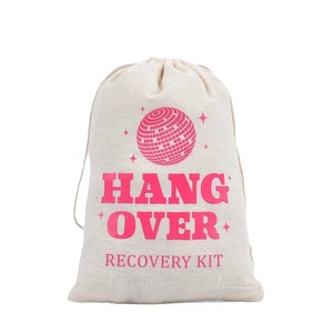 Closure and Dollar Sign Design Money Bag Cotton Canvas <strong>Drawstring</strong> - Product Image 5