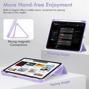 Étui intelligent pliable personnalisé avec support, porte-crayon et dos en TPU antichoc pour tablette iPad A16 11 pouces 2025 10e génération 10,9 pouces - Product Image 3