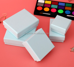 Boîtes Cadeaux en Carton Rose Pâle ou Bleu pour Colliers, Bagues et Petites Boucles d'Oreilles, en Papier Kraft pour Femmes - Product Image 5