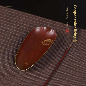 ชุดน้ำชาโลตัส คือ อุปกรณ์ประกอบพิธีชงชาแบบกังฟู สไตล์จีนดั้งเดิม สีทองแดง ผลิตด้วยกรรม<span class=keywords><strong>วิธี</strong></span>การเผาแบบดั้งเดิม ชุดน้ำชาทองเหลืองทำมือคุณภาพสูง - Product Image 3