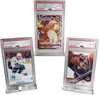 Présentoir de cartes personnalisable en acrylique transparent de qualité supérieure YAGELI, fabrication chinoise, moderne, durable, pour cartes gradées, sport, 100 pièces