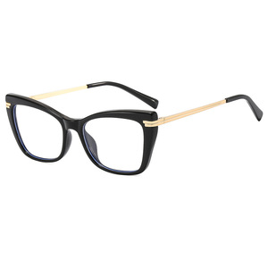 5044 Photochromic High Quality <strong>Cat</strong> Eye Spring Hinge Computer Blue Light Blocking Photocromic Eyeglasses Glasses Frames - Product Image 1