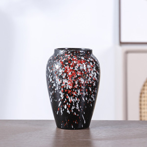 Vase en céramique au design moderne et vintage pour salon, idéal pour fleurs séchées, fraîches ou hydroponiques - Product Image 4