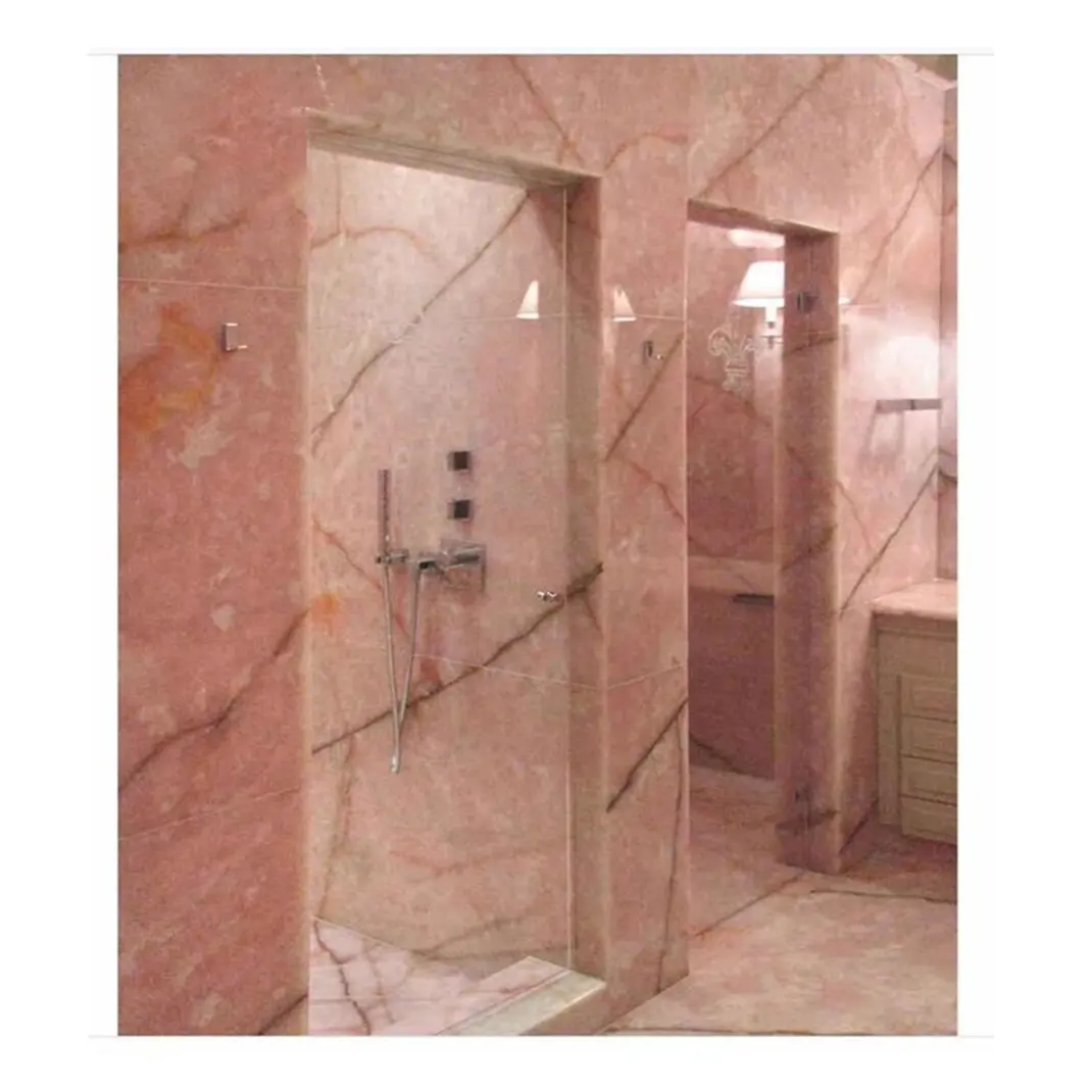 Rosa marmo onice muro del bagno piastrelle