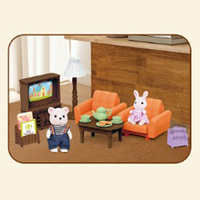 Villa en plastique pour enfants, maison de poupée, ensemble de jeu d'imitation avec figurines, meubles et éclairage pour filles - Vente chaude