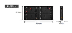 จอแสดงผล LED ภายในอาคาร TI-C P4.81 สีดำ แบบโค้งมุม ประหยัดพลังงาน ป้ายดิจิทัล - Product Image 1
