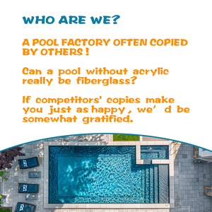 Equipo de piscina de fibra de vidrio comercial personalizable para uso familiar en exteriores y subterráneos - Product Image 4