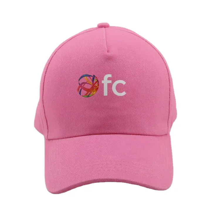 Custom Screen Printing Logo Manufacturer Face Caps with sandwich 5 panel Cotton Sports Baseball Caps Promotion Hats