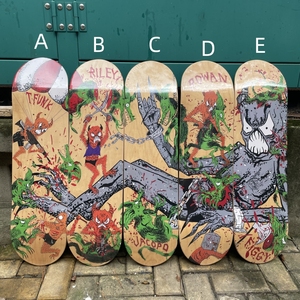 Planche de skateboard Baker T-Funk Riley ACOPD ROWAN TOXIC RATS 100% érable canadien Plus de tailles 7,75/8,0/8,25/8,375/8,5 pouces - Product Image 2