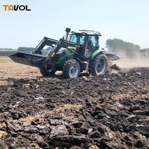 140HP 150HP tracteur agricole avec pelle, chargeur, motoculteur, tarière, à l'épreuve du soleil, cabine - Product Image 2