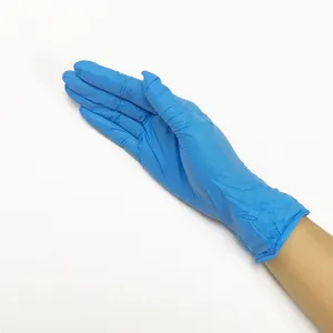 High quality cheap price examination blue gloves ,blue examination nitrile gloves powder free S/M/L/XL EN455 EN374 CE