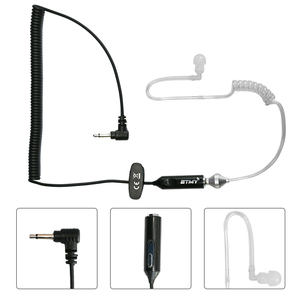 Auricular Acústico Discreto con PTT para Walkie Talkie, Radio Bidireccional, Comunicación de Seguridad, Conector de 3.5mm, Uso en Interiores - Product Image 3