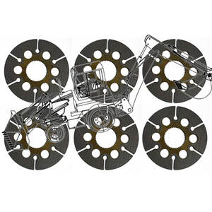 Disque de frein en papier de transmission de haute qualité d'usine 237021A1 Disque de friction pour chargeur pour transmission - Product Image 1