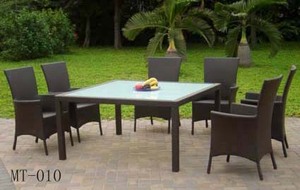 Hot Sale Rattan Round Shaped Garden Dining <strong>Table</strong> <strong>Chairs</strong> Dining Set - Product Image 4