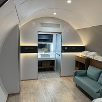Camping pas cher Capsule House 3 Chambres Pliable Petites Maisons Modulaires De Luxe Maisons Préfabriquées Navire Maisons Modernes