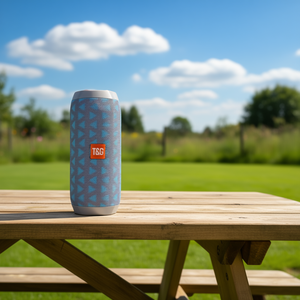 Enceinte Bluetooth portable étanche T&G avec radio USB/TF/FM, basses stéréo pleine gamme, batterie rechargeable, utilisation en extérieur, bleu - Product Image 2