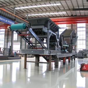 Estação Móvel de Britagem de Pedra com Quatro Unidades Combinadas, Equipamento Móvel sobre Rodas para Britagem de Rocha Dura, Britador Cônico Symons na Indonésia - Product Image 6