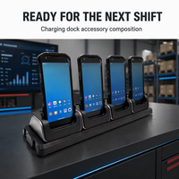 Lecteur de codes-barres portable robuste Android 5,99 pouces avec scanner 1D 2D QR, collecteur de données et système d'exploitation Android 10/11 – En stock