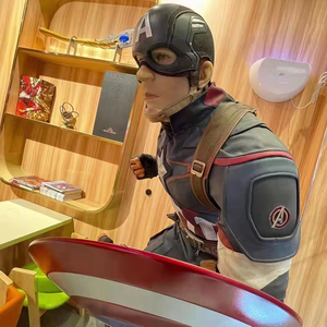 Estatua de Resina Personalizable del Capitán América, Nueva Escultura del Superhéroe Steve Rogers de la Película, para Decoración del Hogar - Product Image 4