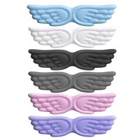 Repose-poignets ergonomique en cuir et PU en forme d'aile d'ange, personnalisé ODM, avec mousse à mémoire de forme, 430x105x25mm, pour clavier de jeu