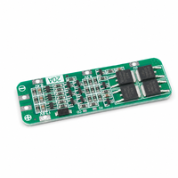 Placa de Protección y Equilibrio Inteligente BMS 3S 20A 12V para Baterías de Litio 18650 con Ecualizador