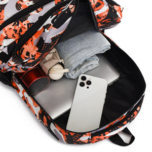 2025 Mô Hình Mới Ngụy Trang Giản Dị In Dây Kéo Polyester Trường Ba Lô Công Suất Lớn Cho Trung Học Và Học Sinh Trung Học - Product Image 6