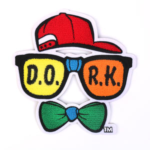 Professionalmente del fumetto personalizzato DORK colorate di <span class=keywords><strong>grandi</strong></span> dimensioni squisito ciniglia patch - Product Image 1