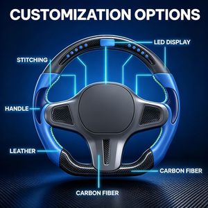 Volant de course sportif personnalisé en fibre de carbone forgée pour <span class=keywords><strong>Focus</strong></span> RS/ST Mk2/Mk3 à fond plat et pour - Product Image 4