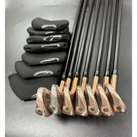 YABIN Nouveaux fers de golf pour hommes couleur cuivre, quatrième génération, 7 pièces (4-9P), flexibilité R/S/SR, tiges en acier/graphite