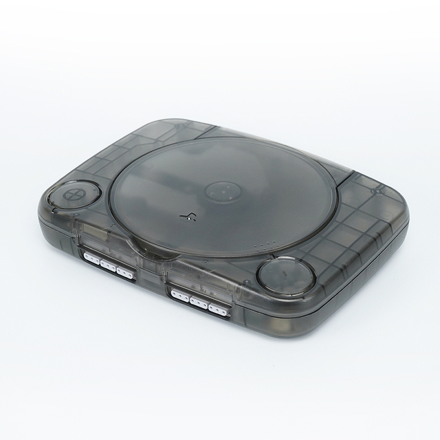 Bitfunx Replacement Shell Transparent Game Console Case Housing Cover for PlayStation PS One All Version Retro Game