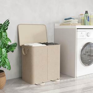 Double Laundry <b>Basket</b> with 2 Removable Bags 2 Section Laundry Bin with Handles for <b>Bathroom</b> Bedroom - Product Image 6