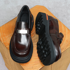 Chaussures Oxford de luxe personnalisées pour hommes, style anglais, à bout pointu, à lacets, en cuir, faites à la main - Product Image 1